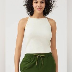 Outdoor Voices Cozy Rib Tank in Milk Stone
